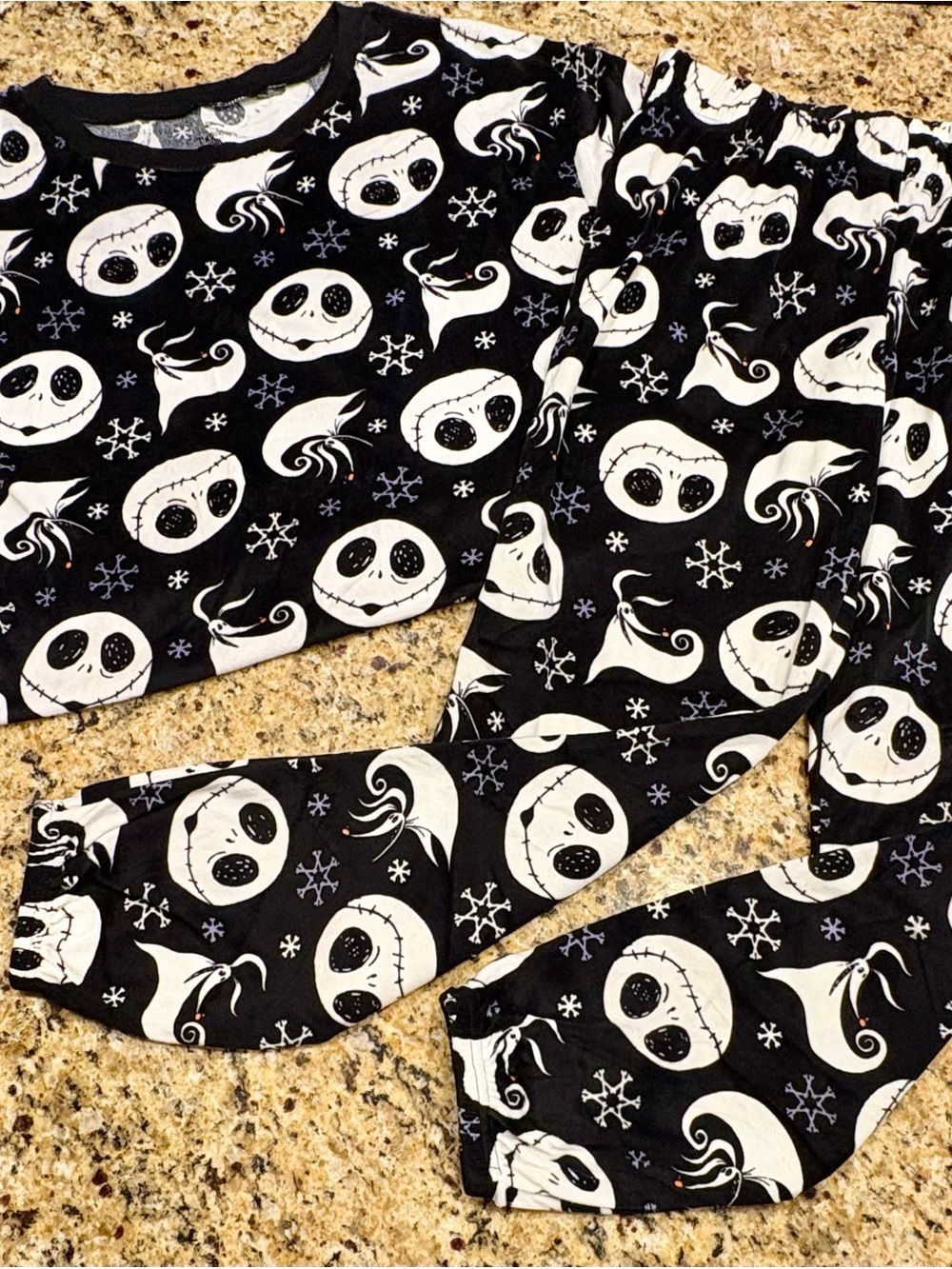 Jack Skellington Disney’s The Nightmare Before Christmas Pajama Set Size Small